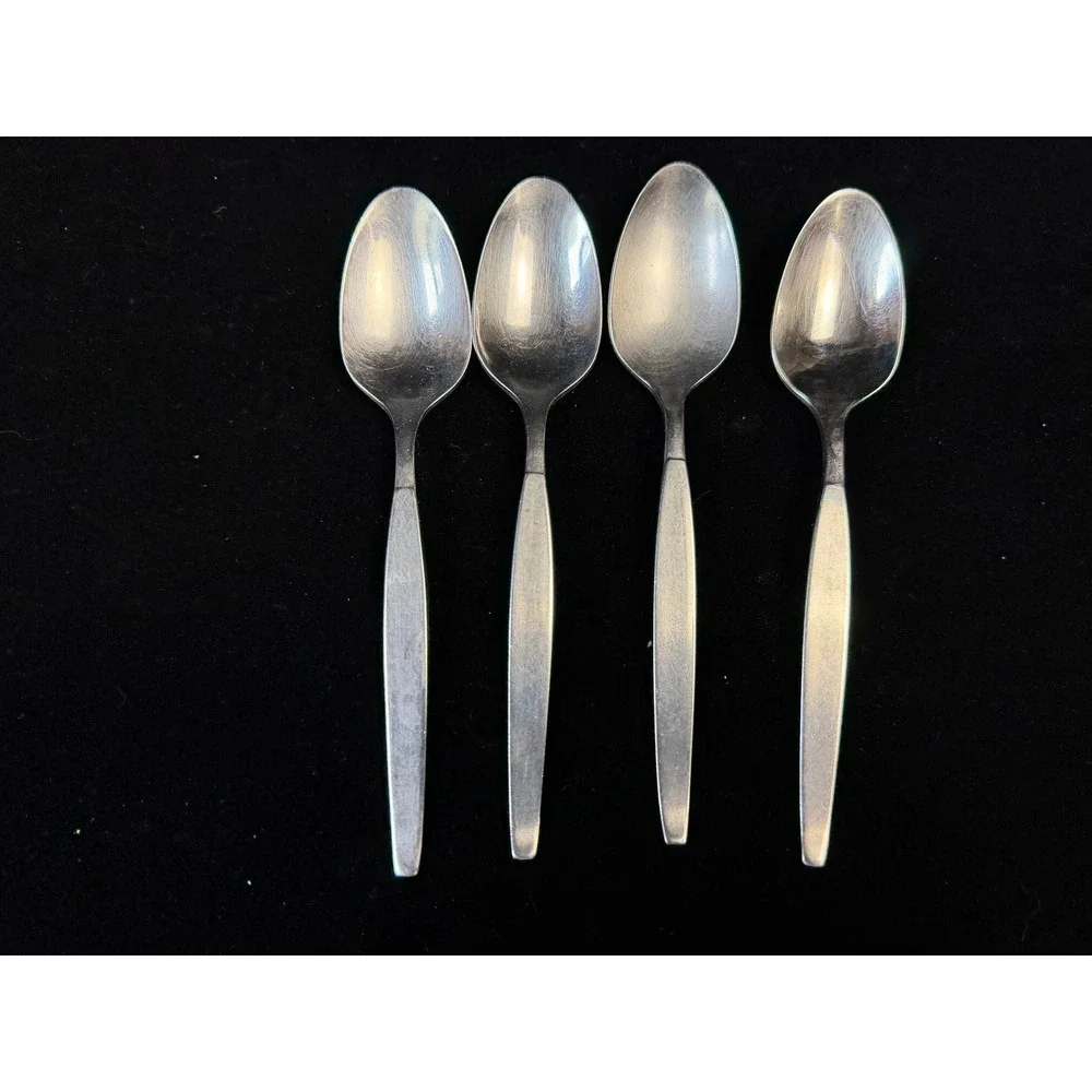 Oneida Community Stainless‎ Teaspoons Set of 4 Silverware Flatware - Frost Fire